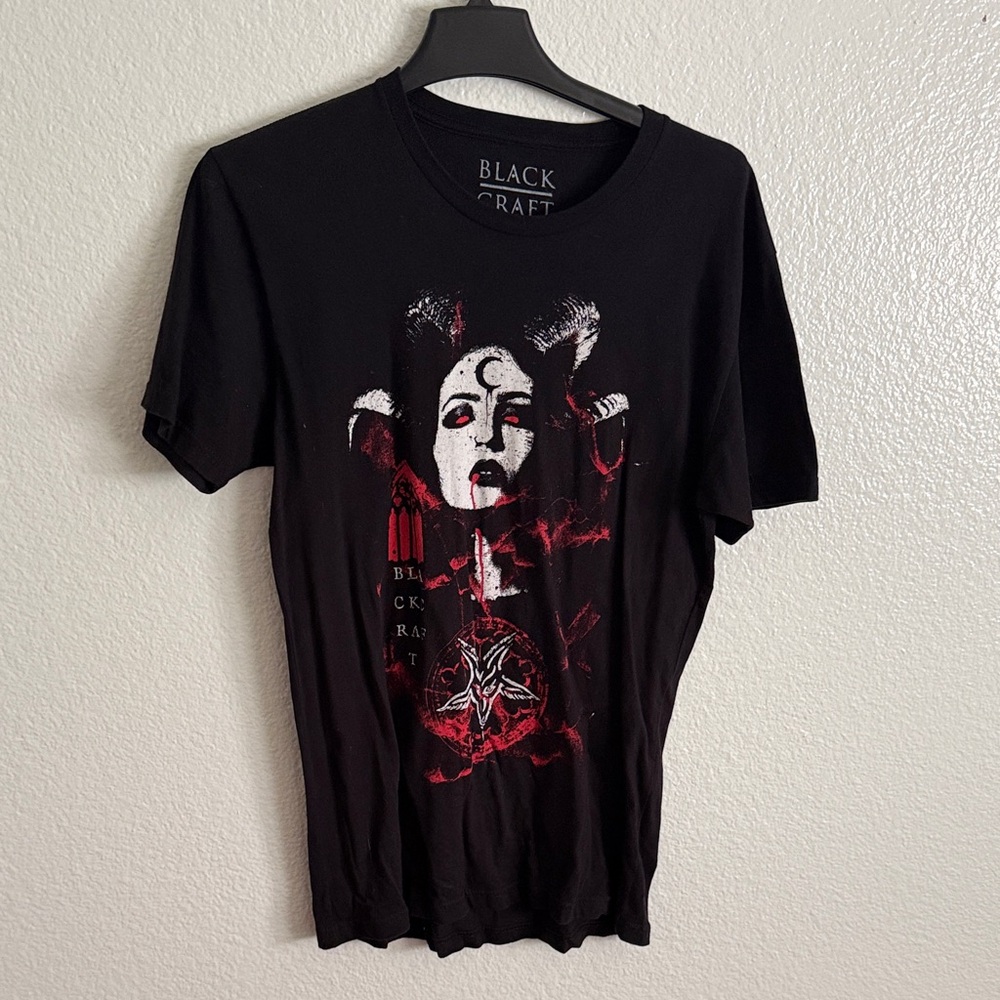 BlackCraft Red and Black Graphic Tee